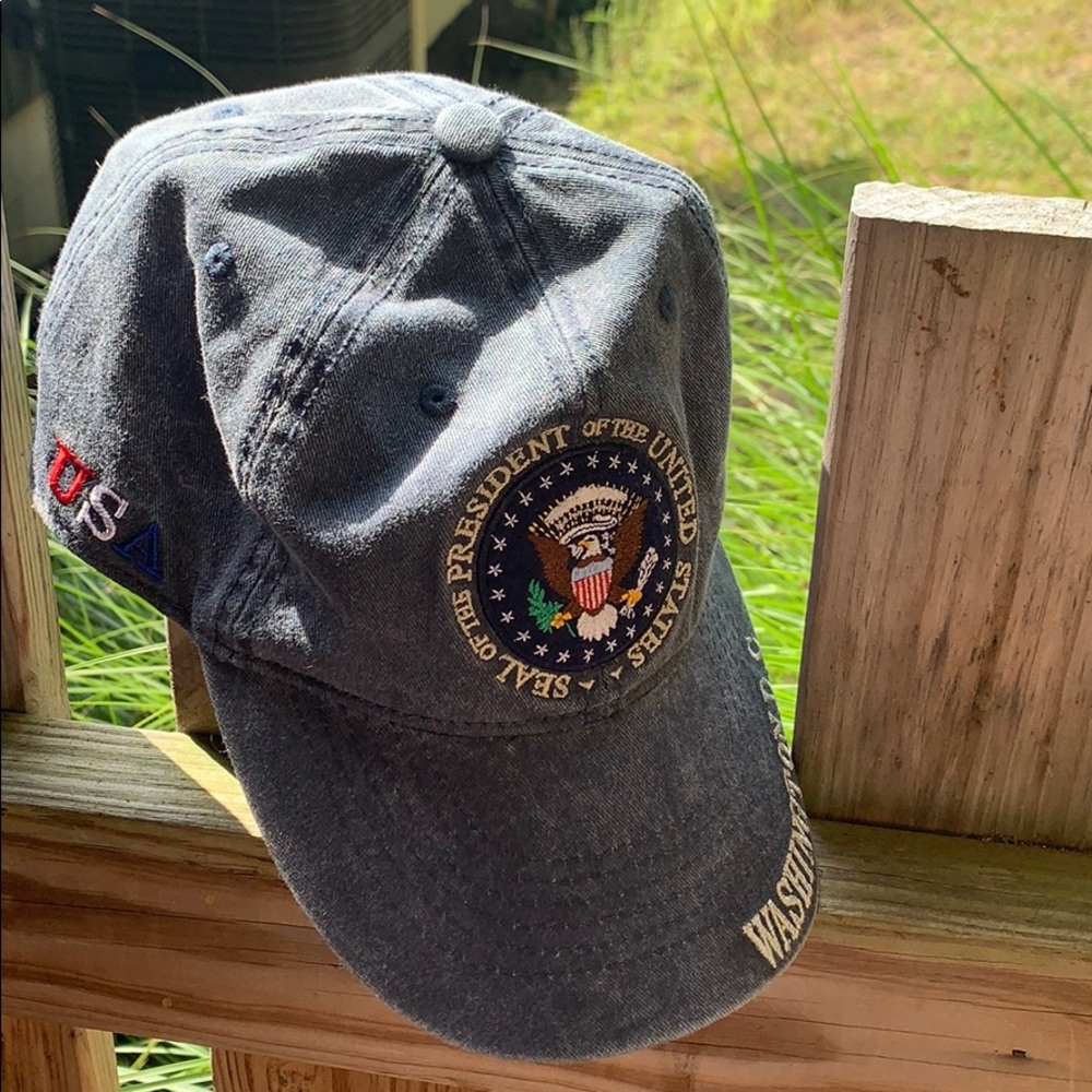 Distressed and Embroidered Washington DC Hat
